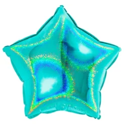 Folieballon Stjerne Glitter Tiffany