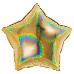 Folieballon Stjerne Glitter Guld