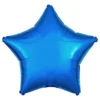 Folieballon Stjerne Metallic Blå