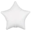 Folieballon Stjerne Metallic Hvid