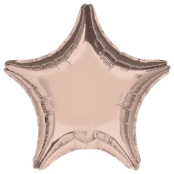 Folieballon Stjerne Roséguld