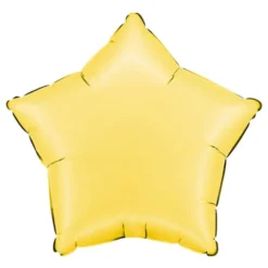 Folieballon Stjerne Satin Banana Yellow