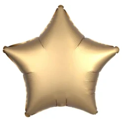 Folieballon Stjerne Satin Guld
