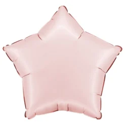 Folieballon Stjerne Satin Pastel Pink