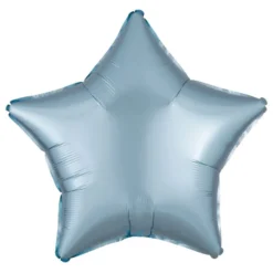Folieballon Stjerne Silke Blå Pastel