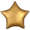 Folieballon Stjerne Silke Guld