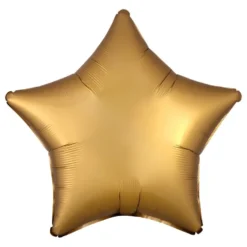 Folieballon Stjerne Silke Guld