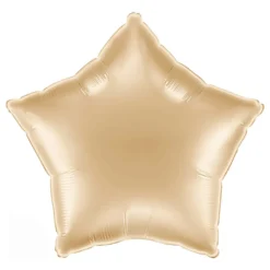 Folieballon Stjerne White Gold
