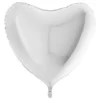Folieballon Stort Hjerte Hvid