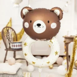 Folieballon Teddybjørn Rangle