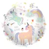 Folieballon Unicorns & Rainbows Happy Birthday