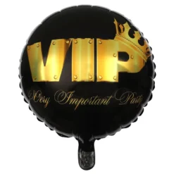 Folieballon VIP Sort/Guld