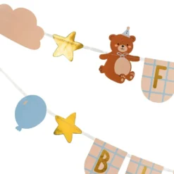 Første Fødselsdagsbanner med Bjørne