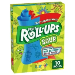 Fruit Roll-Ups Sour Blue Raspberry Berry Punch