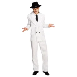 Gangster Hvid Kostume