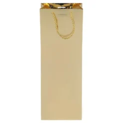 Gavepose Flaske Guld Metallic