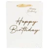 Gavepose Guld Happy Birthday