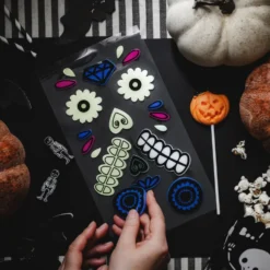 Gel Stickers til Græskar Day of the Dead