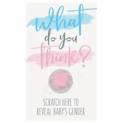 Gender Reveal Scratchkort Boy/Girl