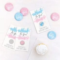 Gender Reveal Scratchkort Boy/Girl
