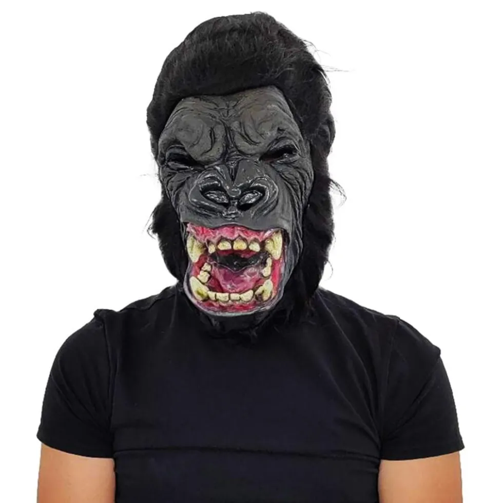 Ghoulish latexmaske Skør Abe