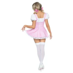 Gingham Lyserød Kjole Deluxe