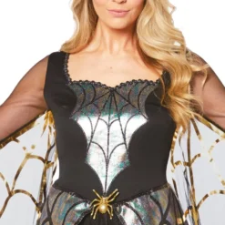 Glitrende Edderkopkjole Kostume