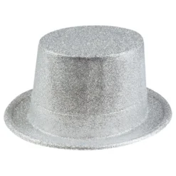 Glitterhat Sølv