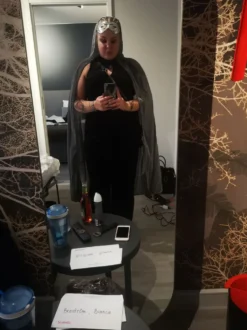 Glitterkappe Sølv