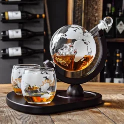 Globuskaraffel med Glas Deluxe Sæt