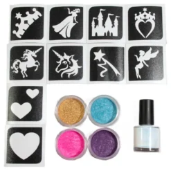 Grimas Sparkling Powder Tatoveringssæt Prinsesse
