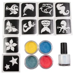 Grimas Sparkling Powder Tatoveringssæt Aqua