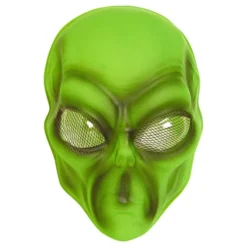 Grøn Alien Maske i Plast