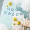 Guirlande Baby Shower Stjerner Blå