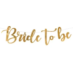 Guirlande Bride to Be Guld