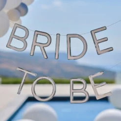 Guirlande Bride to Be Sølv
