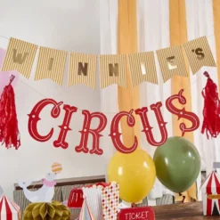 Guirlande Cirkus med Bogstaver