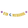 Guirlande Eid Mubarak Guld Glitter