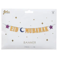 Guirlande Eid Mubarak Guld Glitter
