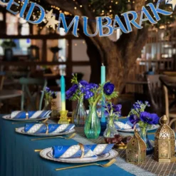 Guirlande Eid Mubarak Navy