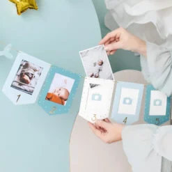 Guirlande Fotorammer Baby Blå