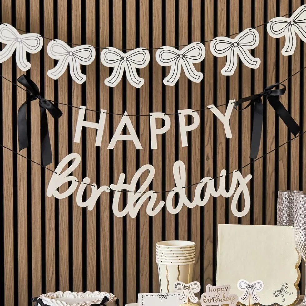 Guirlande Happy Birthday Cremehvid Roset