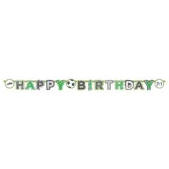 Guirlande Happy Birthday Fodboldfest