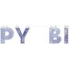 Guirlande Happy Birthday Galaxy Lilla