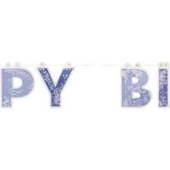Guirlande Happy Birthday Galaxy Lilla