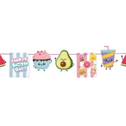 Guirlande Happy Birthday Kawaii