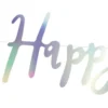 Guirlande Happy Birthday Regnbuefarvet