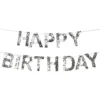 Guirlande Happy Birthday Silver Fringe