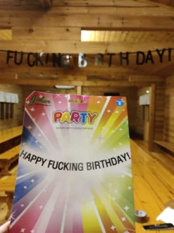Guirlande Happy Fucking Birthday
