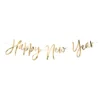 Guirlande Happy New Year Guld Metallic